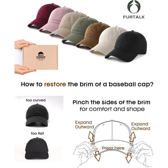 Women\'s Grey Vintage Washed Unstructured Baseball Cotton Adjustable Cap main image 4